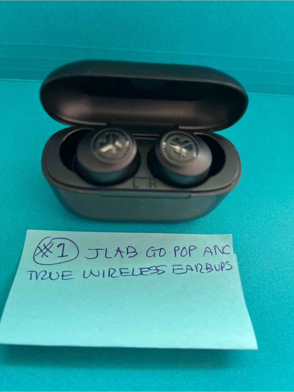 JLab Black Go Pop ANC True Wireless Earbuds Headphones w/ Charging Case - Picture 7 of 8